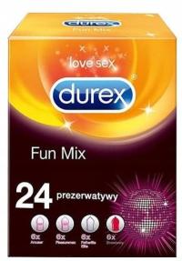 Durex FUN MIX 4 вида набор презервативы 24 шт.