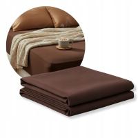 Prześcieradło 80x180 Czekoladowe JERSEY z gumką 180x80 MATERACYK POLSKIE