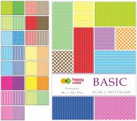 Happy Color BLOK Z MOTYWAMI Basic A4 80g 15 kartek