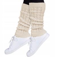 Ocieplacze damskie dziewczęce a'la getry damskie - beżowe