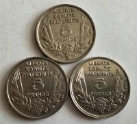 Moneta Francja 5 franków 1933 przedwojenna