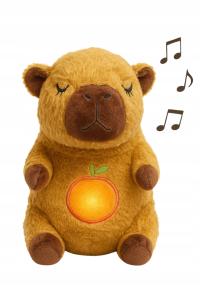 KAPIBARA ODDYCHAJĄCA DUŻA MASKOTKA SZUMIĄCA PRZYTULANKA USPOKAJACZ