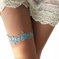 Свадебные подвязки синие свадебные подвязки кружева