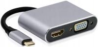 Przejściówka USB-C Tradebit 6307 z HDMI i VGA