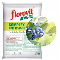 Многокомпонентное удобрение Florovit Agro Complex 25 кг NPK 12-11-18 укрепляет