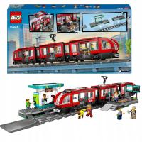 LEGO CITY POCIĄG PASAŻERKI TRAMWAJ TORY CIUCHCIA KOLEJ LINIA KOLEJOWA XXXL