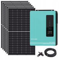 Комплект солнечных солнечных батарей для нагрева воды, ГВС, 3 кВт off-grid, 6PV EVO6200