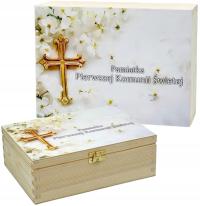 Подарок на Святое Причастие подарочная коробка biblie сувенирное причастие печать