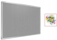 Текстильная доска войлочная 60x40 см серый алюминий