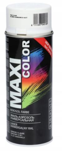 MAXI COLOR RAL 9016 АТЛАСНАЯ КРАСКА ЛАК БЕЛЫЙ