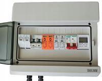 Новый IP65 AC/DC PV фотоэлектрический распределительный щит питания 1 строка со счетчиком