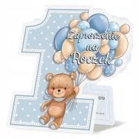 Приглашения на 1 год для мальчика конверт B27