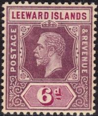 kol.bryt.Leeward Islands KGV 6 d.czysty *