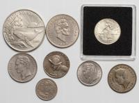 Ameryka Płn, Bolivares, centavos, centesimos, trade dollar, zestaw 7 sztuk