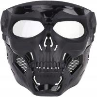 Halloweenowa maska czaszki, taktyczna maska airsoft, paintball