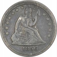 13.fu.USA, 1/4 DOLARA 1856