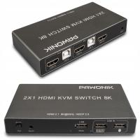 Консоль KVM HDMI 2.1 переключатель 4k120hz 8K