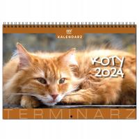 Календарь 2024 настенный планировщик A3 13 доска кошки