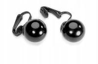 Клипсы Черные Жемчужины Бусины В Ухе Стекло Kiara
