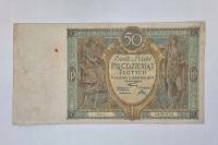 50 zł 1925 J seria pojedyncza rzadkość 50 złotych 1925 Ser. J