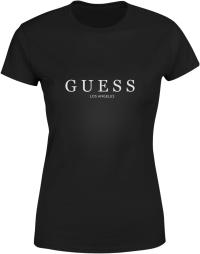 Koszulka damska z napisem nadrukiem Gess Los Angeles zgadnij T-shirt damski