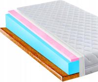 Materac 70x170 antyalergiczny kokos i hr 10cm z matą kokosową miękki H2