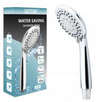 Słuchawka prysznicowa OSZCZĘDZAJĄCA WODĘ -60% 6l/min 5 FUNKCJI EKO SOTBE