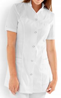 FARTUCH DAMSKI KITEL LEKARKI PIELĘGNIARKI CLINIC DRESS ROBOCZY BIAŁY 38