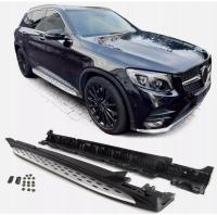 Подножки боковые пороги MERCEDES GLC X253 C253 W253 хром