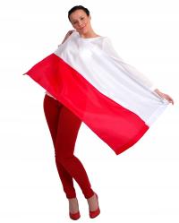 Польский флаг премиум качество 112x70 см туннель на дереве Manufacturaflag