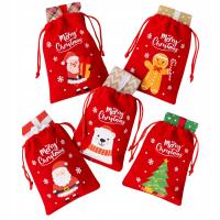 5x WOREK NA PREZENTY ŚWIĄTECZNE POD CHOINKĘ TORBA OPAKOWANIE PREZENTOWE