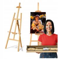 SZTALUGA DREWNIANA MALARSKA Studyjna 175 cm Duża Dla Dzieci i Dorosłych