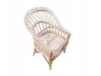 Маленькое плетеное кресло Кресло Regan с лесом