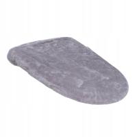 Pokrywa pokrywy toalety Elastyczna Zmywalna Grubsza Praktyczna Miękka jasnoszara