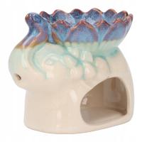 Soń Ceramiczny zapachowy podgrzewacz do wosku Ice Crack Tekstura Wzór WH