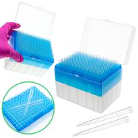 Końcówki tipsy Omnitip do pipet 100-1000 µl 83mm bezbarwne pojemnik z 96szt