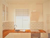 Projekt kuchni/ aneksu kuchennego, RZUTY, WIZUALIZACJE