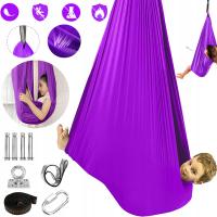 HUŚTAWKA SENSORYCZNA HAMAK JOGA CHUSTA AKROBATYCZNA DLA DZIECI 280X150CM