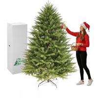 CHOINKA PE SZTUCZNA JAK ŻYWA ŚWIERK KAUKASKI 180 cm BEZPIECZNA DLA DZIECI