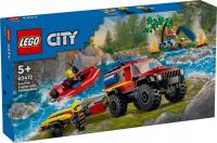 LEGO City 60412 Wóz strażacki 4x4 i łódź ratownicza