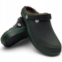 Sunlanse klapki sportowe klapki damskie ocieplane z futerkiem pianki buty