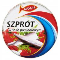 Szprot w sosie pomidorowym 300G GRAAL