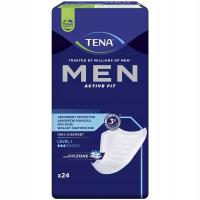 Мужские анатомические абсорбирующие стельки Tena Men Active Fit Level 1 24 шт.