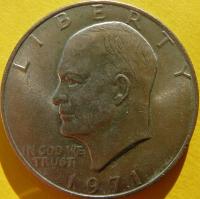 DOLAR USA 1971 AMERYKAŃSKI ORZEŁ BIELIK GEN EISENHOWE