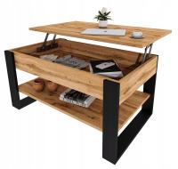 Stolik kawowy stół ława rozkładana podnoszony blat salon pokój Dąb Wotan
