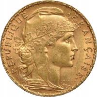 Франция, 20 франков 1912, петух