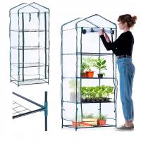 MINI SZKLARNIA OGRODOWA TUNEL FOLIOWY BALKON FOLIAK BALKONOWA 170x68x48 cm