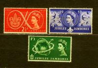 ANGLIA ** Elżbieta II, 50 lecie skautingu Mi 299-301