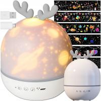 PROJEKTOR GWIAZD RZUTNIK KRÓLIK OBROTOWY LAMPKA NOCNA DLA DZIECKA + WKŁADY