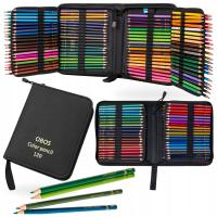 KREDKI OŁÓWKOWE ZESTAW KREDEK OŁÓWKOWYCH PROFESJONALNE DO RYSOWANIA 120 szt